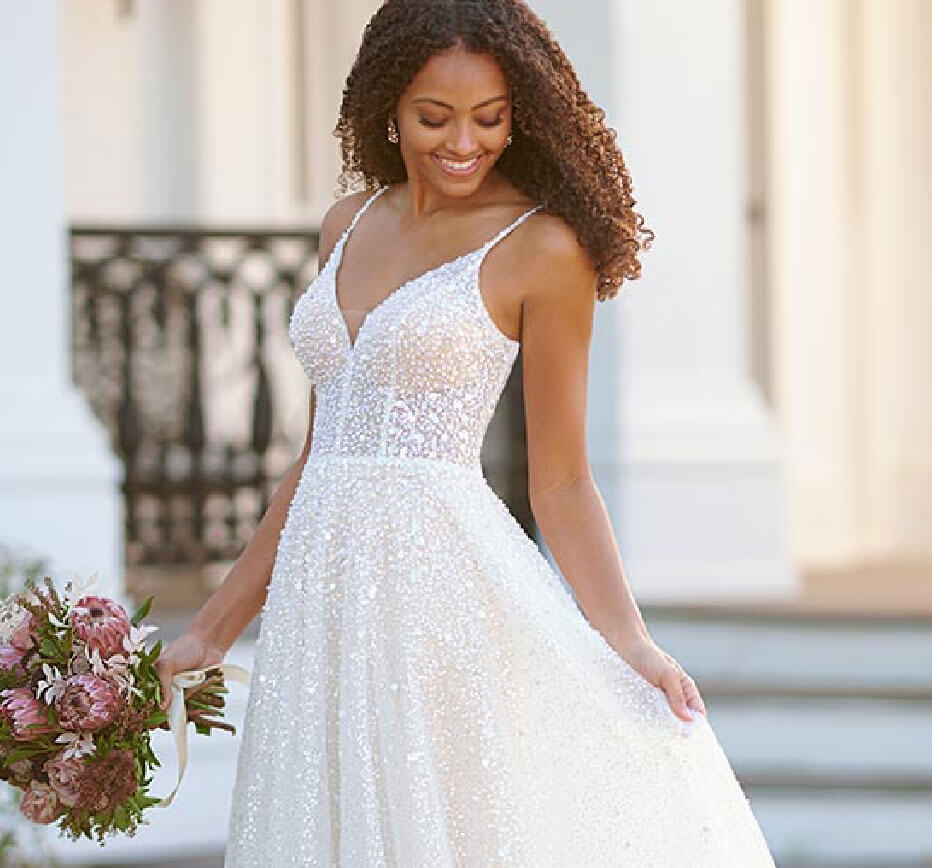 Model wearing a Martina Liana Bridal Gown