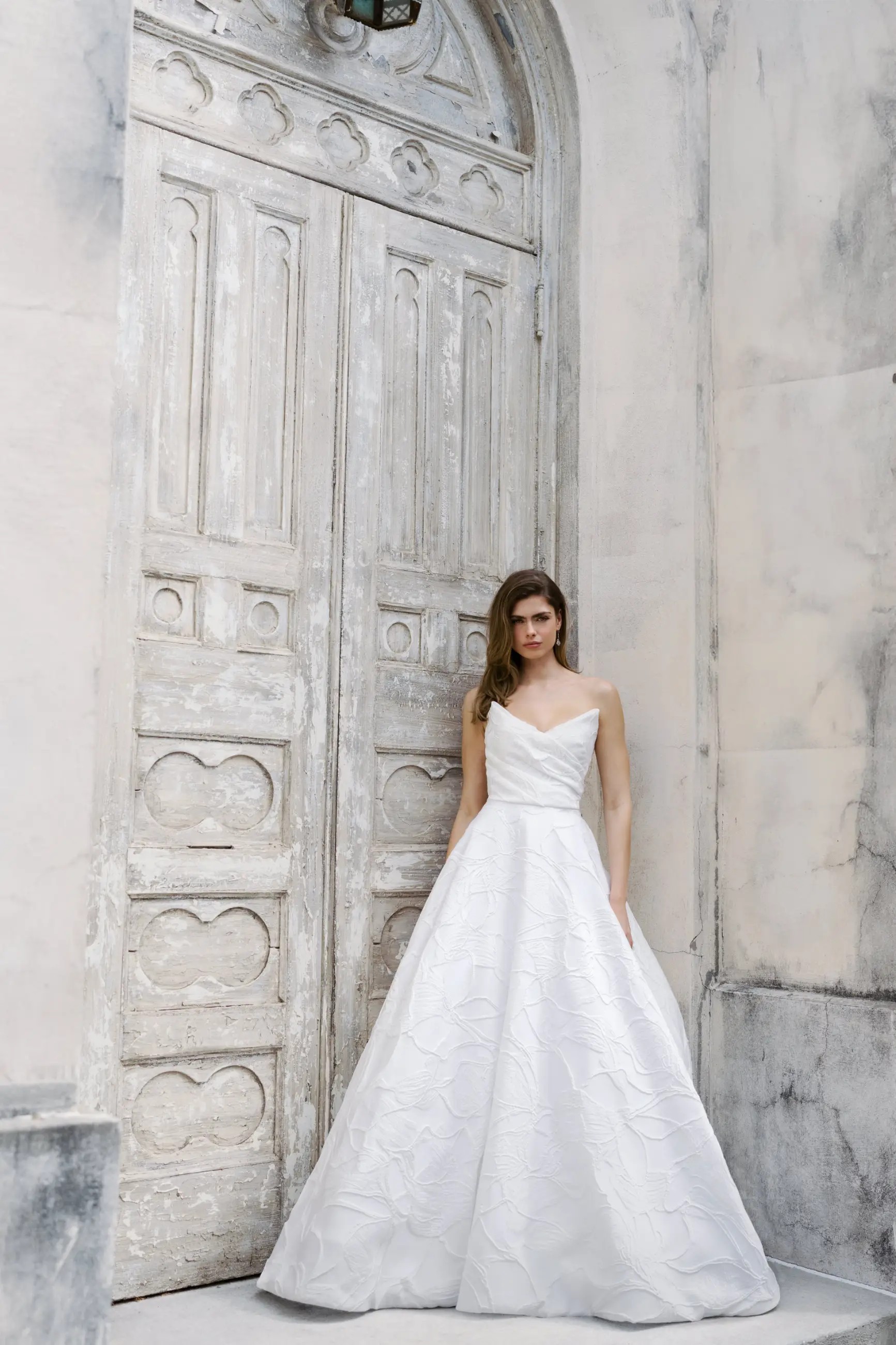 Highlighting the Different Neckline Shapes in Bridal Gowns Image