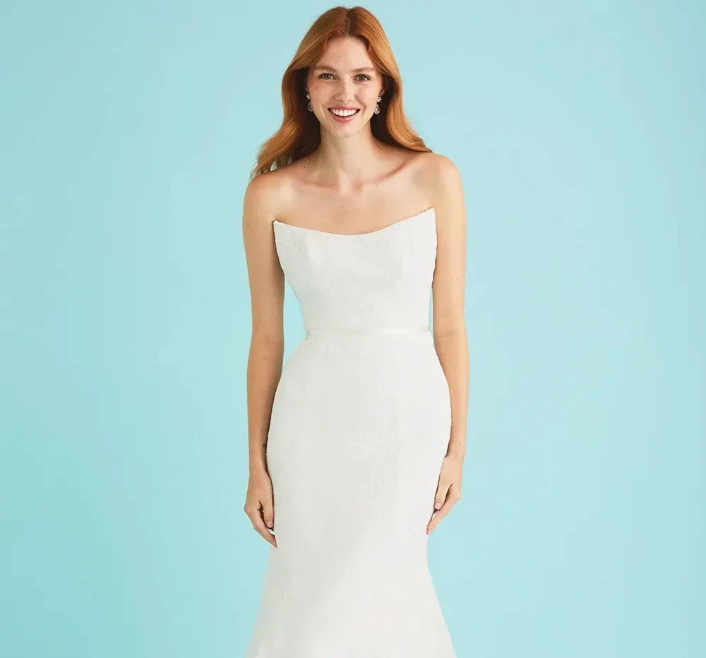 Model wearing a Lea-Ann Belter Bridal Gown