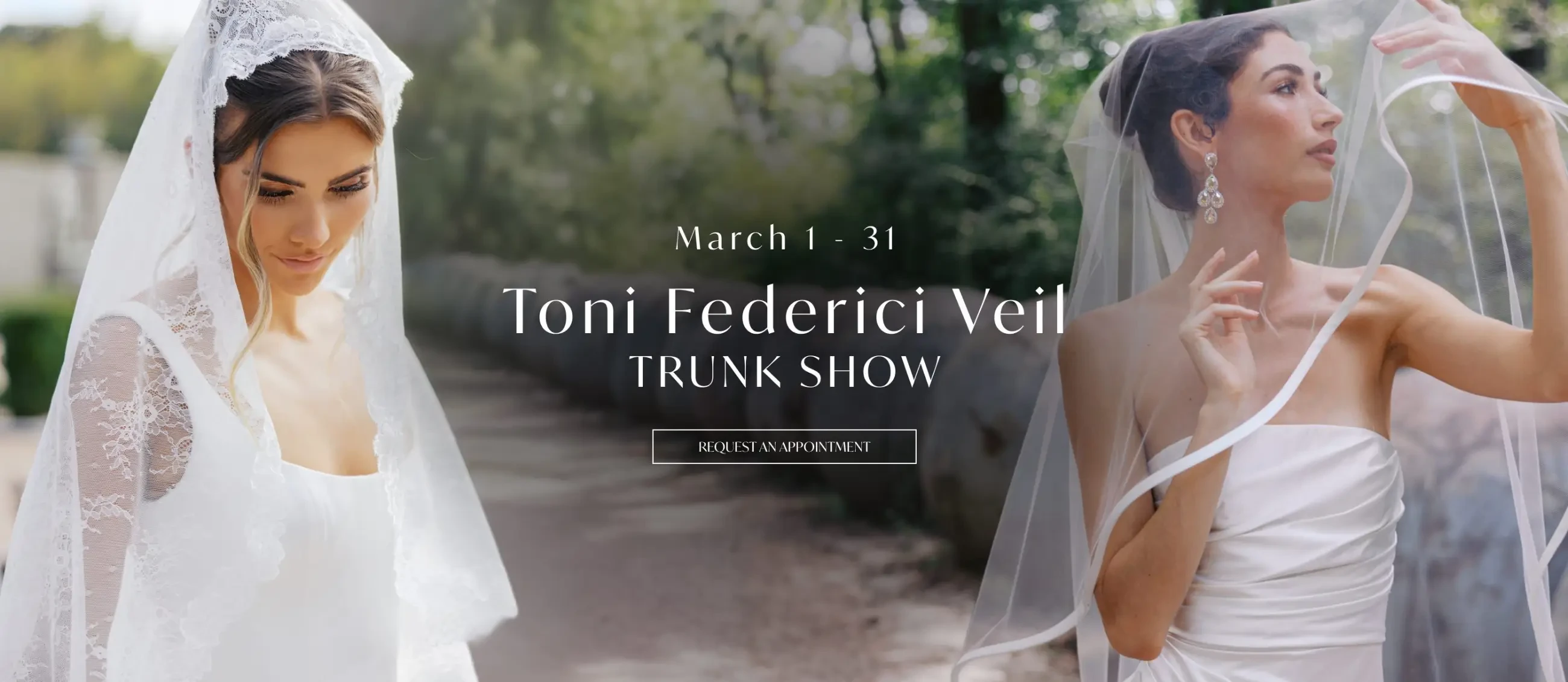 Toni Federici Veil Trunk Show banner